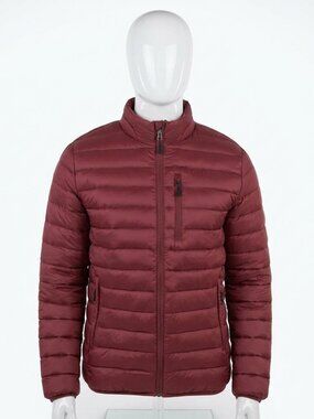 $125 Club Room Men's Red Quilted Packable Puffer Jacket Size S